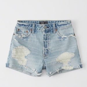 Abercrombie High Rise Jean Shorts
